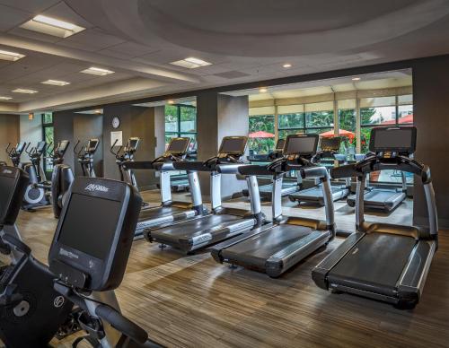Fitness centrum a/nebo fitness zařízení v ubytování Chicago Marriott Suites Deerfield