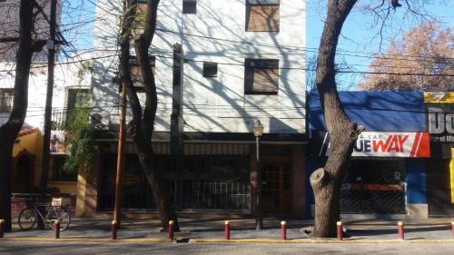 a building on the side of a street at Departamento Centrico in Mendoza