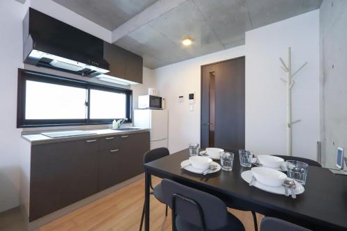 One room in a newly built condominium