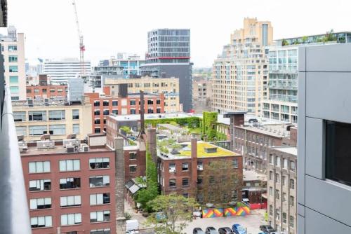 a view of a city with tall buildings at 1 BR plus Ent District,MTCC,Jays in Toronto