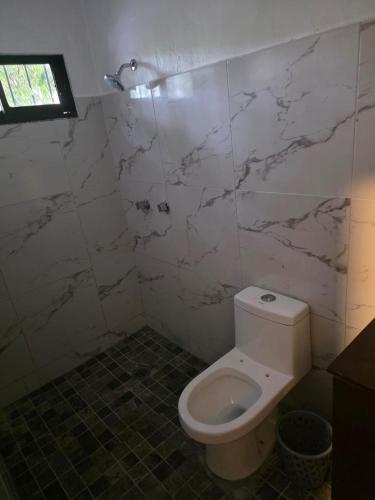 Koupelna v ubytování Hotel mg