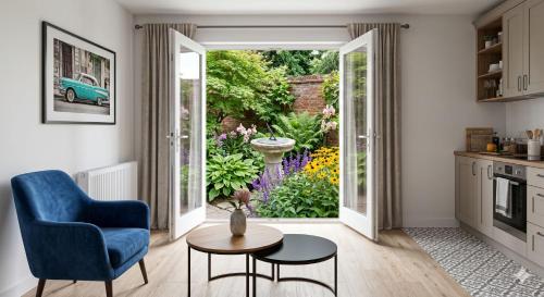 Charming Parisian Apartment with Garden View