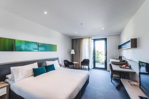 Vuode tai vuoteita majoituspaikassa Flinders Hotel