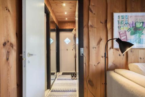 a room with a hallway with a lamp and a bedroom at M404-Gedser-Frede-Buchsvej-3 in Gedser