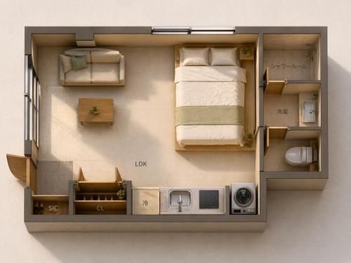 XLH101,1F, Newly Renovated in 2026, Easy Ground-Floor Access, Double Bed and Sofa Bed, Private Kitchen, Sleeps 4