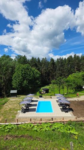 Swimmingpoolen hos eller tæt på Nomad Domes
