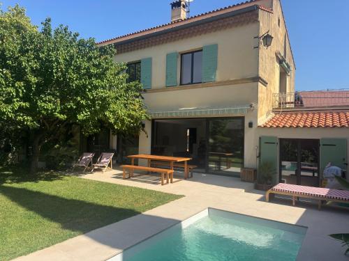 Maison avec piscine centre ville à pied