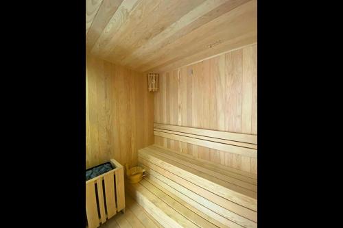 a room with a sauna with a toilet in it at A25 Hotel - 21 Le Duc Tho in Hanoi