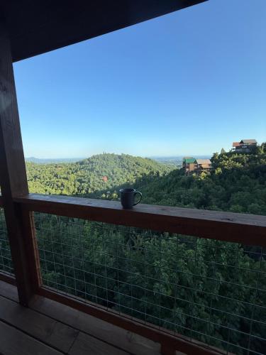 a view from the balcony of a house at Million Dollar Views with Hot Tub and Pool Near Dollywood in Sevierville