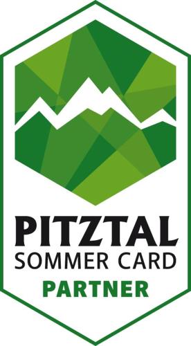 a logo for aistent summer card center at Ferienhotel Bergland in Arzl im Pitztal