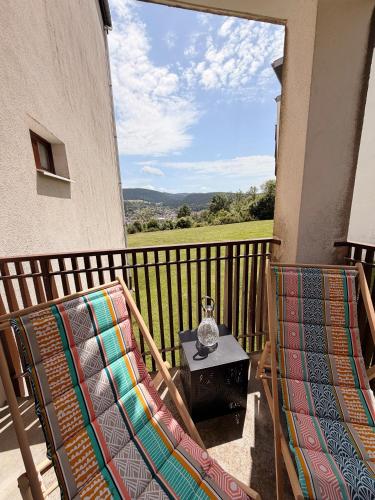 Studio avec terrasse et vue sur les Vosges - Gérardmer