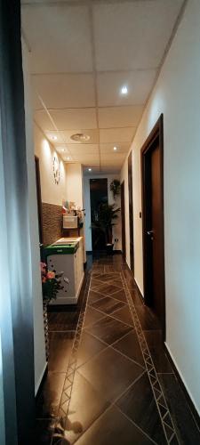 a hallway of a building with a hallway at B&B Adriatico in Giulianova