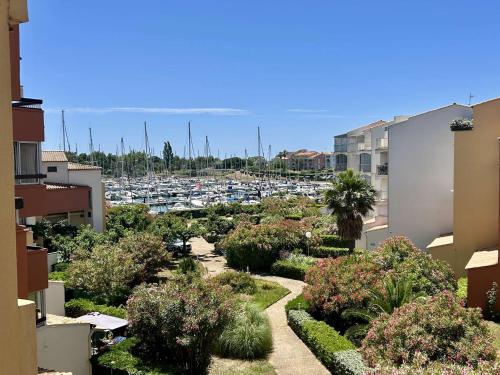 Appt 2 pièces 4 couchages vue port CAP D 'AGDE CT020-253