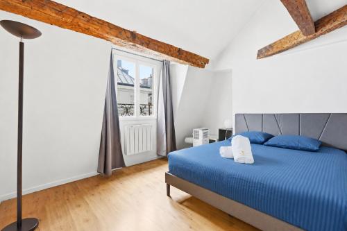 Bright 2BR Flat with Mezzanine in Central Paris