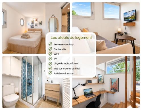 " Rooftop Barcelone " Terrasse - Wifi - TV