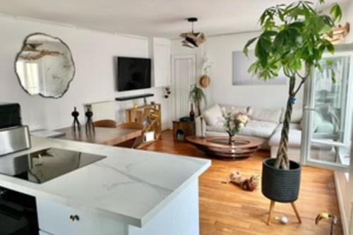 Bright 42 m pad near Villemin Garden