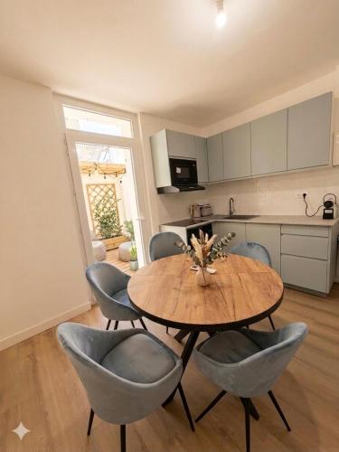 T2 Design et Spa avec Jacuzzi, Jardin, Garage