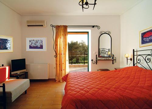 Postel nebo postele na pokoji v ubytování Muses Zante Villas