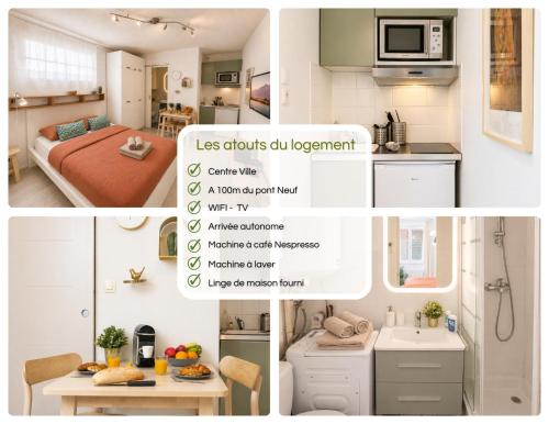 " Au Bout Du Pont " Centre ville - WIFI - Linge