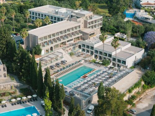 an aerial view of a hotel with a pool at Iolida Corfu Resort by Smile Hotels in Dassia
