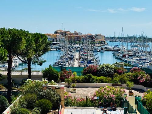 Esprit vacances,Piscine,Vue sur le Port,Parking privé,Commerces et restaurants