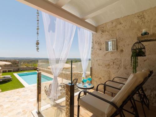 a view from the balcony of a villa at Casa del Sol in Búger