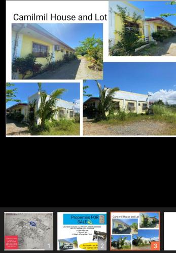 a collage of pictures of a palm house and lot at 4cs apartment in Bayanan