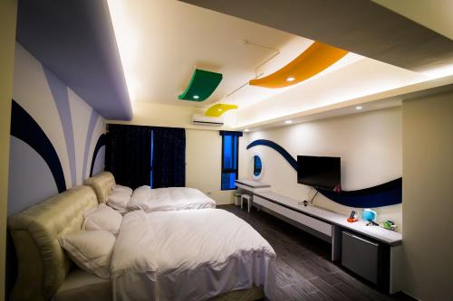 Llit o llits en una habitació de Shell Sand Homestay