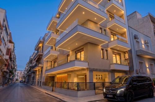 a car parked in front of a building at Athens Vein in Athens