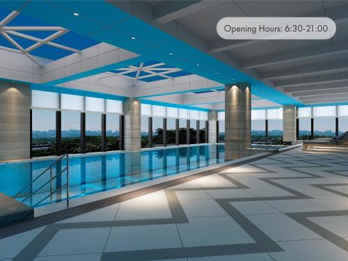 a rendering of a swimming pool in a building at Paradox Kunshan in Kunshan