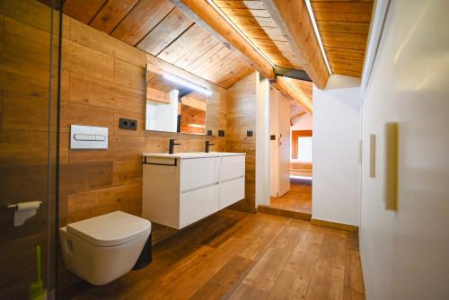 a bathroom with a toilet and a sink at Xalet Les Avellanes - hut 7335 in Arinsal