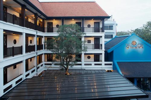 Bygningen som hotellet ligger i