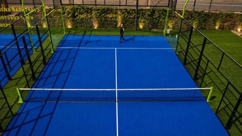 an overhead view of a tennis court at Grand Hotel Bansko - Fitness & SPA in Bansko