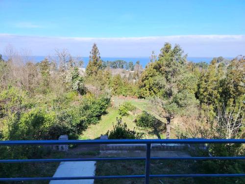 a view from the balcony of a house at Nice Hotel in Buknari