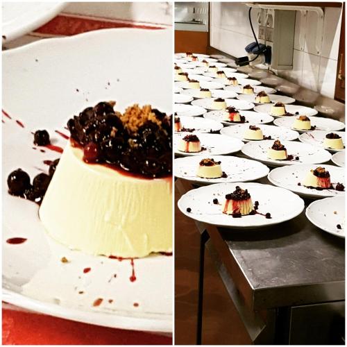 a row of desserts on plates on a table at Do Ciacole In Relais in Mira