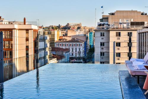 a view from the rooftop of a building at VISION Omonia Athens in Athens
