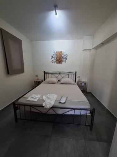a bedroom with a bed in a room at Το ραχατι in Vília