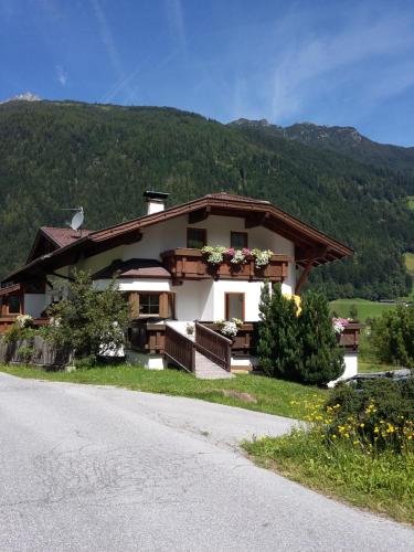 a house on the side of a road at Haus Pinnistor in Neustift im Stubaital