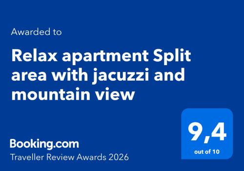 a screenshot of the relax apartment split area with jazazagi and mountain view at Relax apartment Split area with jacuzzi and mountain view in Žrnovnica