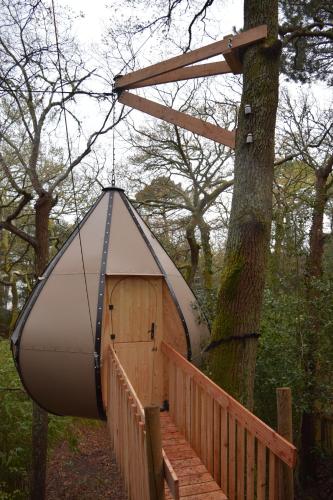 Taman di luar Lodging Le Lac