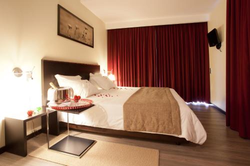 Katil atau katil-katil dalam bilik di Hotel Sao Pedro