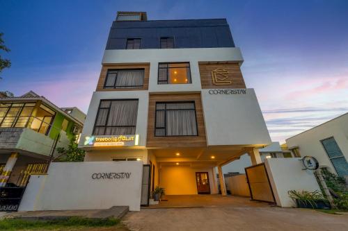 a building with the name of the hotel at Treebo Premium Corner Stay in Coimbatore