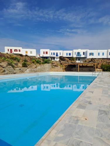 Panoramic View of Ornos Bay in Mykonos & Pool by ΜΡS