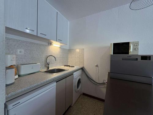Grand studio Les Orres 1650, 4 pers, balcon, proche commerces, box à skis - FR-1-322-267