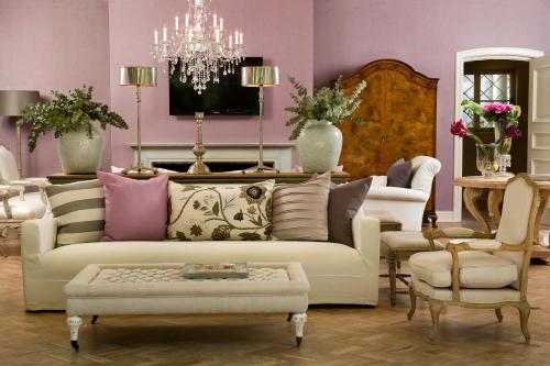 Ruang duduk di Hoeveld House
