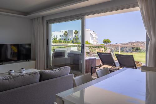 Luxury Miraval Relaxing Terrace with Golf Views