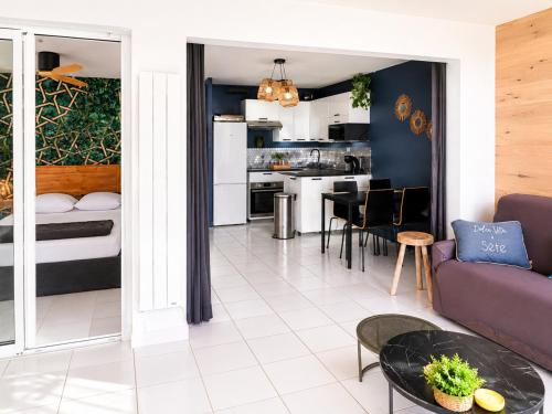 Appartement confortable, parking - vue mer, 6 pers.