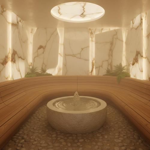 ein Brunnen in einem Zimmer mit einer Uhr an der Wand in der Unterkunft Define Spa in Panvel