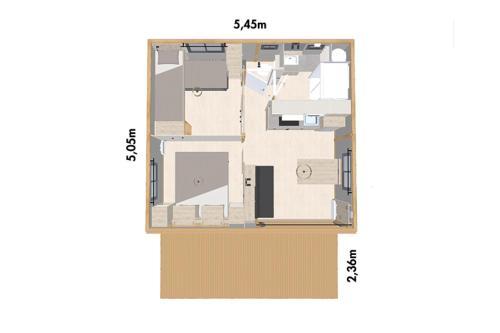 a drawing of a floor plan of a house at Auberge Ferayola in Galeria