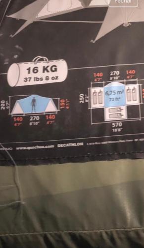 a diagram of a train with prices on it at Cantinho da Floresta in Fontinha